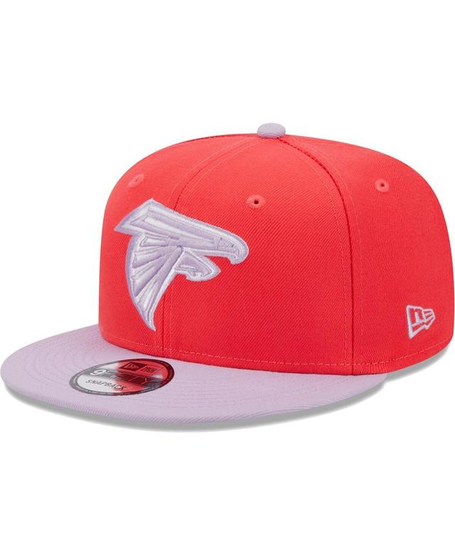 Mens New Era /Lavender Atlanta Falcons Two-Tone Color Pack 9FIFTY Snapback Hat Product Image