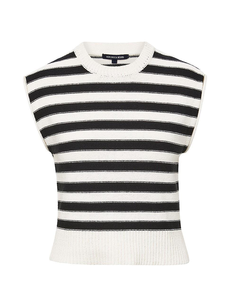 Womens Vera Striped Cotton Sweater Product Image