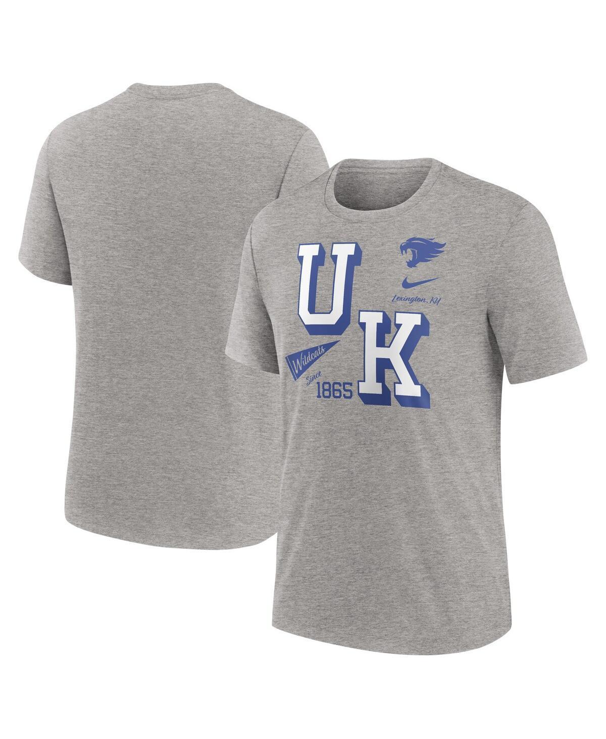 Mens Nike Heather Gray Kentucky Wildcats Blitz Roll Call Tri-Blend T-Shirt Product Image