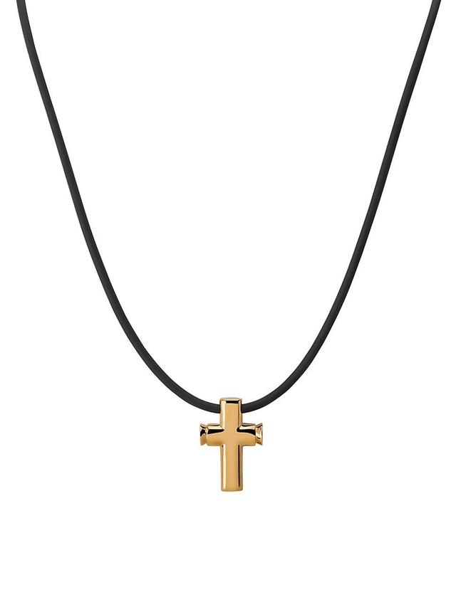 Mens pico 18K Gold Cross Pendant Product Image