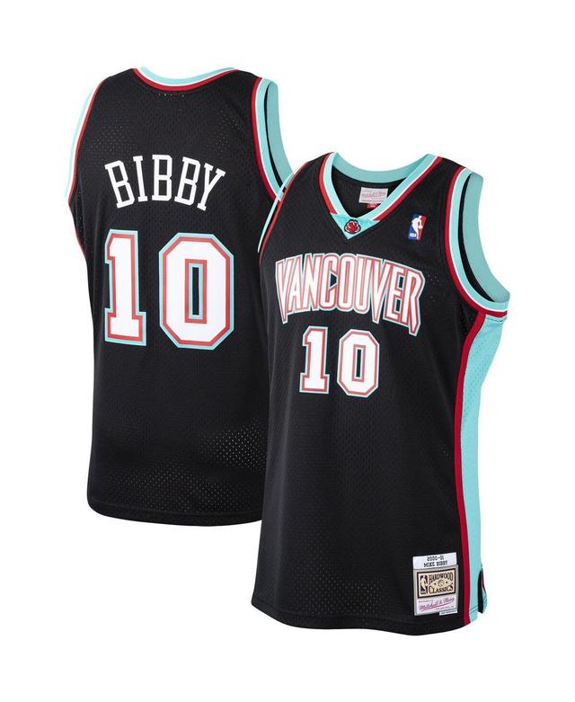 Mens Mitchell & Ness Mike Bibby Black Vancouver Grizzlies 2000-01 Hardwood Classics Swingman Jersey - Black Product Image