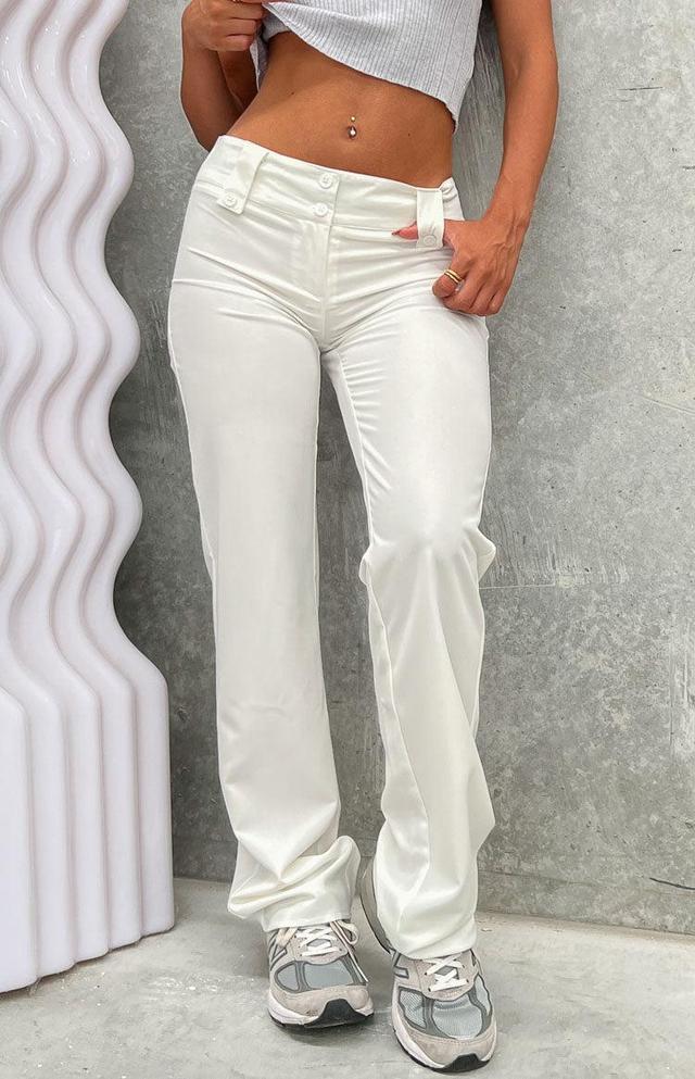 Vice White Low Waist Pant Product Image