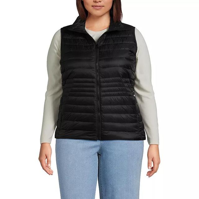 Plus Size Lands End Wanderweight Down Vest, Womens Product Image