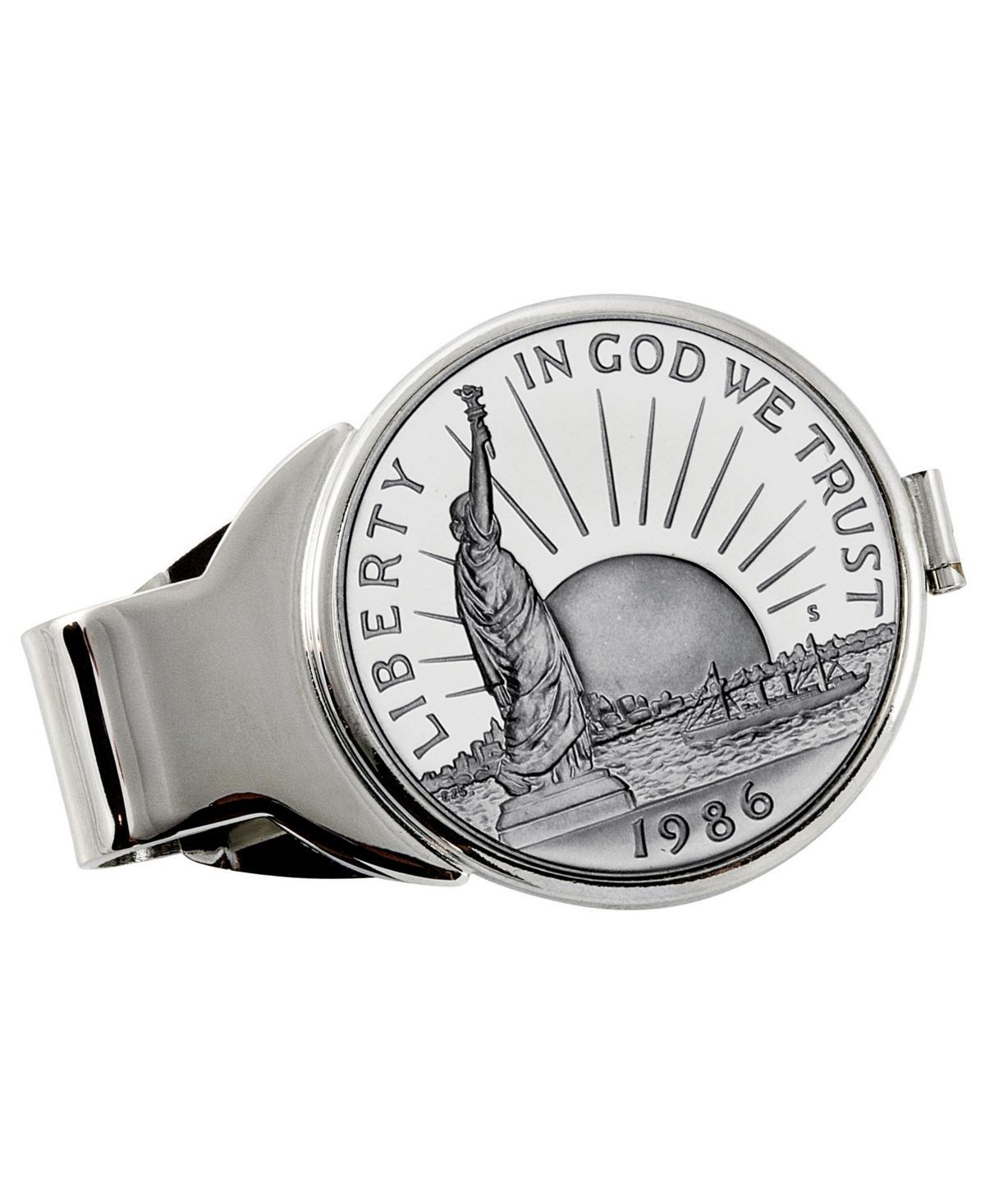 Mens American Coin Treasures Statue of Liberty Commemorative Half Dollar Coin Money Clip Product Image