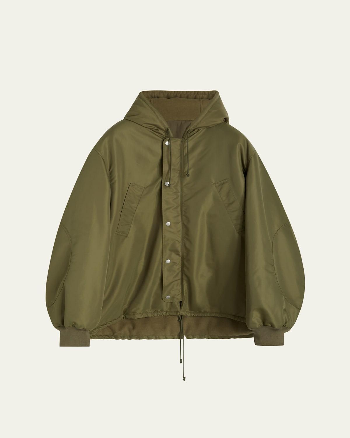 Mens Oversized Hooded Bomber Jacket product image