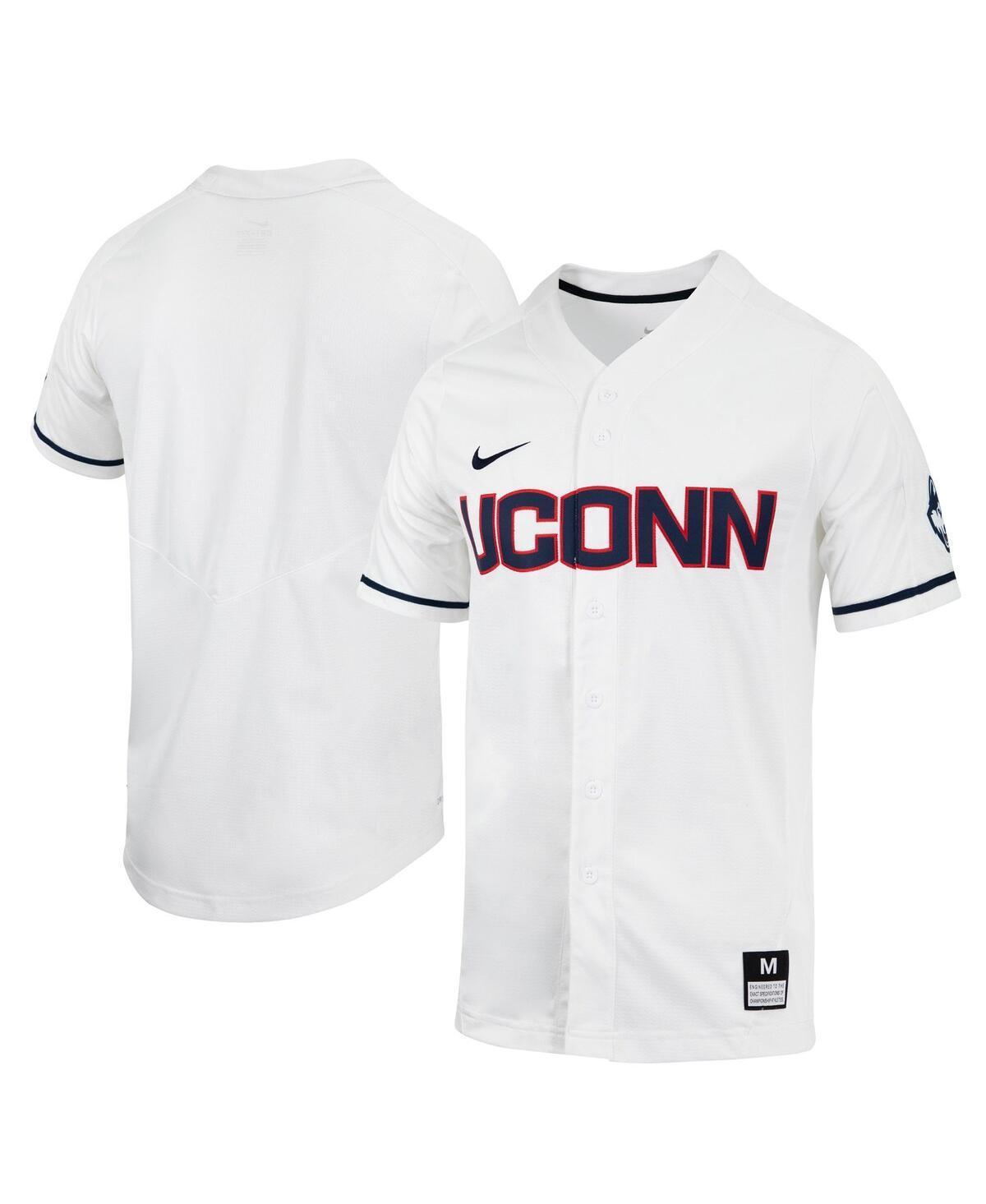 Mens Nike UConn Huskies Replica Full-Button Baseball Jersey Product Image