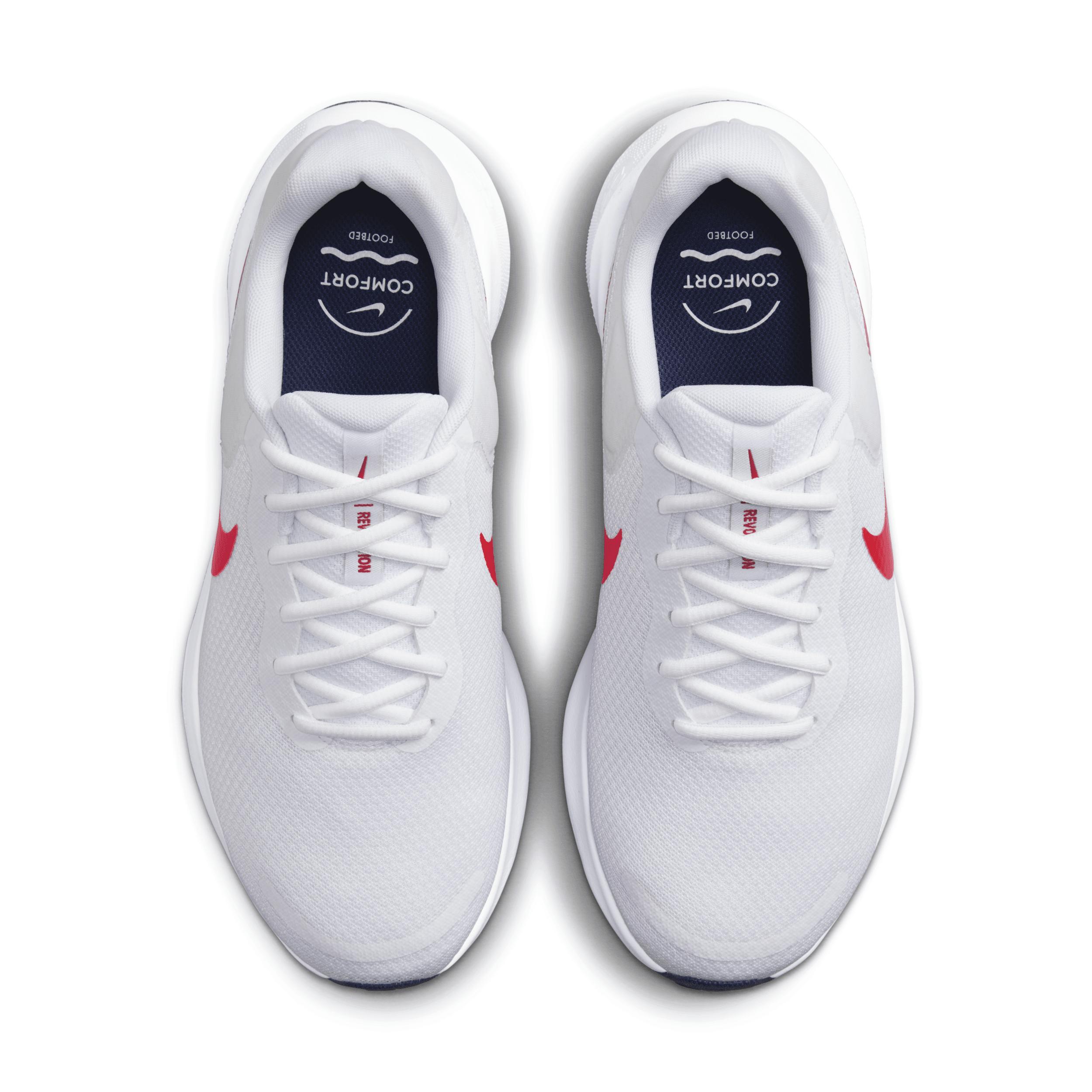 Nike Revolution 7 Mens Road Running Shoes White Product Image