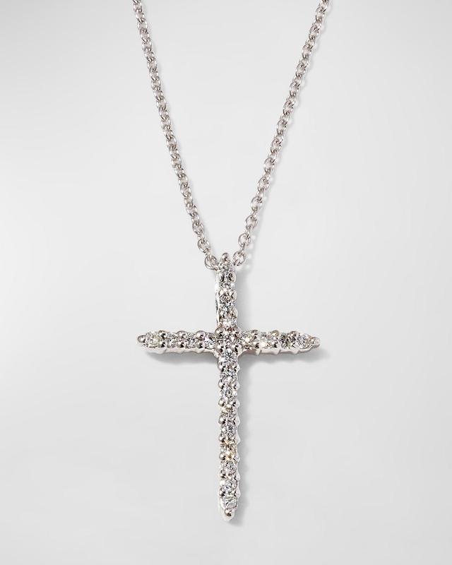 Womens Tiny Treasures 18K Yellow Gold & Diamond Cross Pendant Necklace Product Image