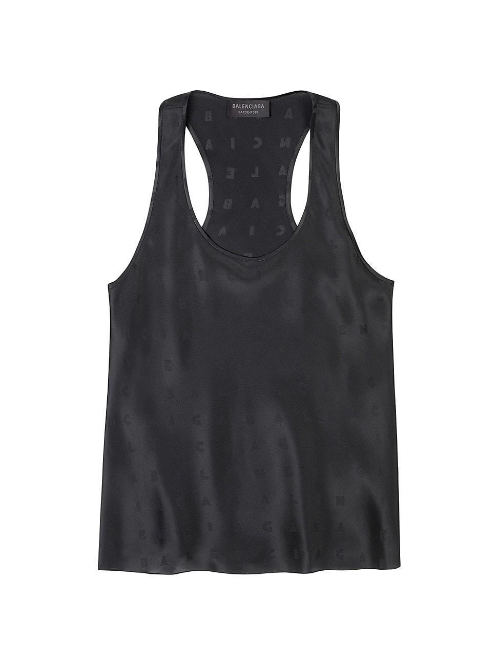 Womens Logo Letters All Over Racer Back Top Product Image