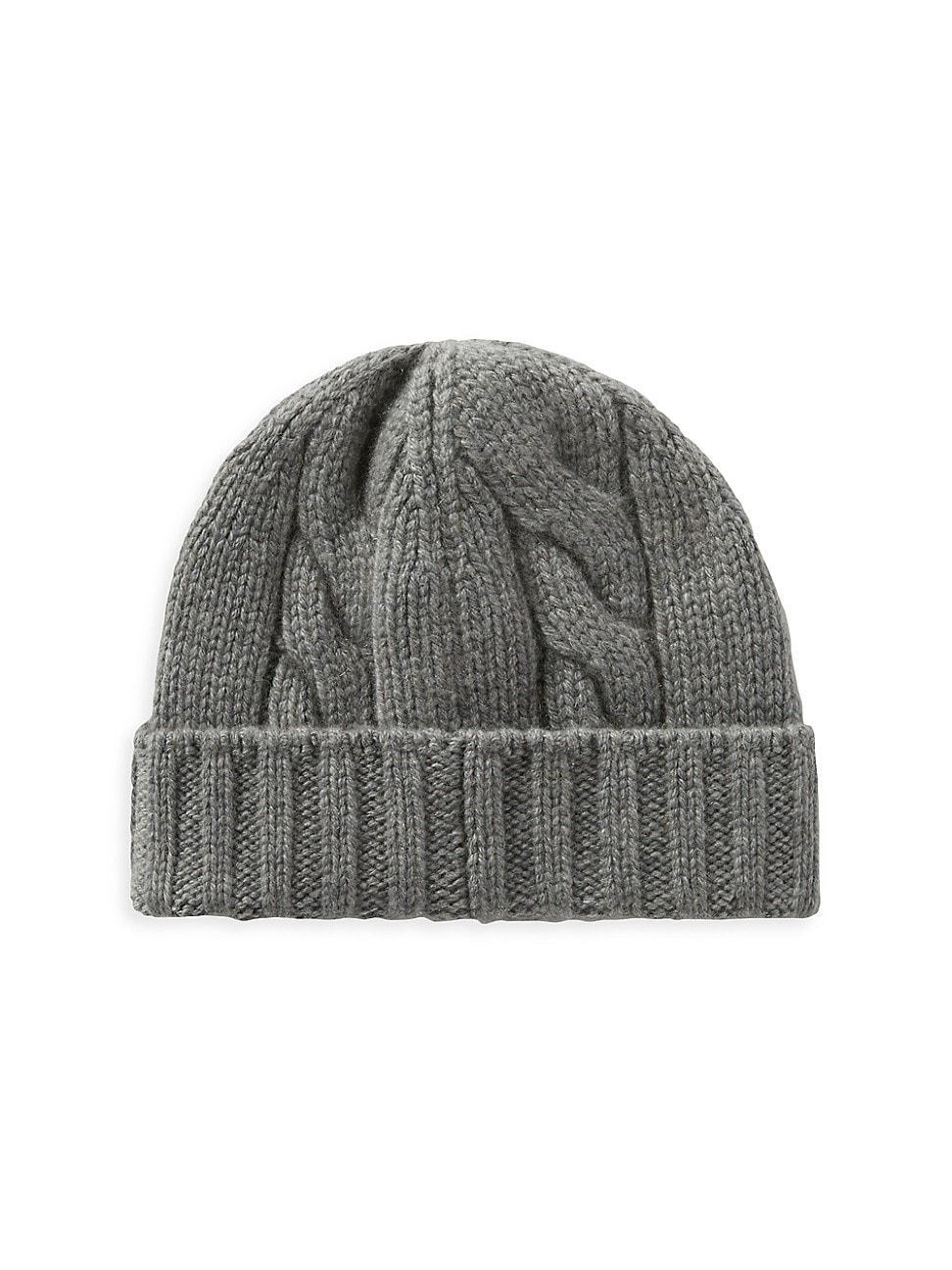 Cashmere Cable Knit Beanie Product Image