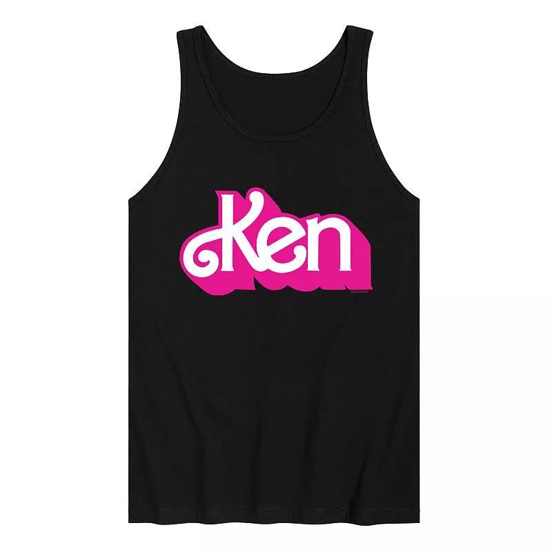 Mens Barbie Ken Logo Tank Top Black Product Image