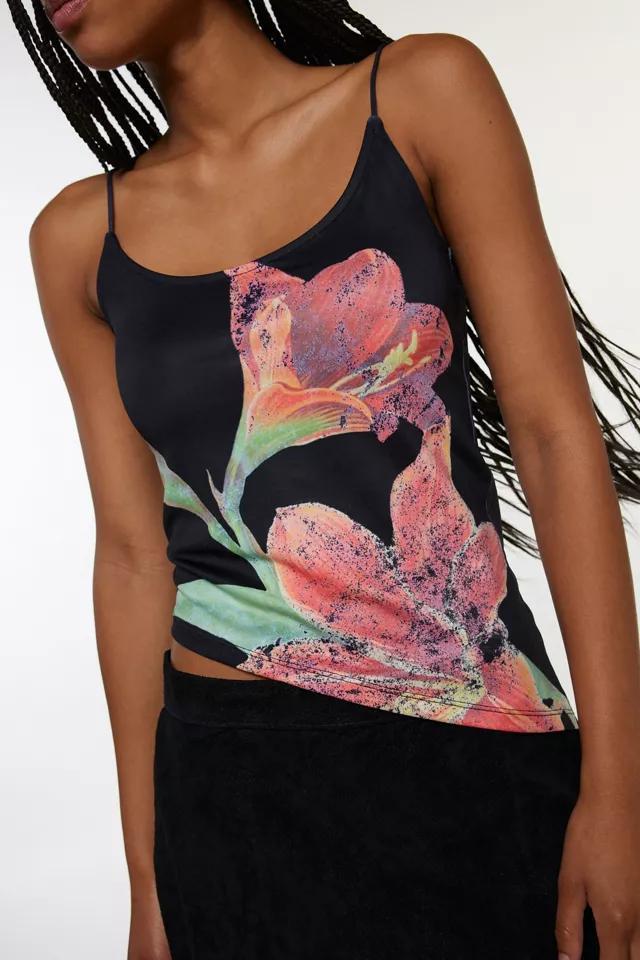 Asymmetrical Graphic Floral Cami Product Image