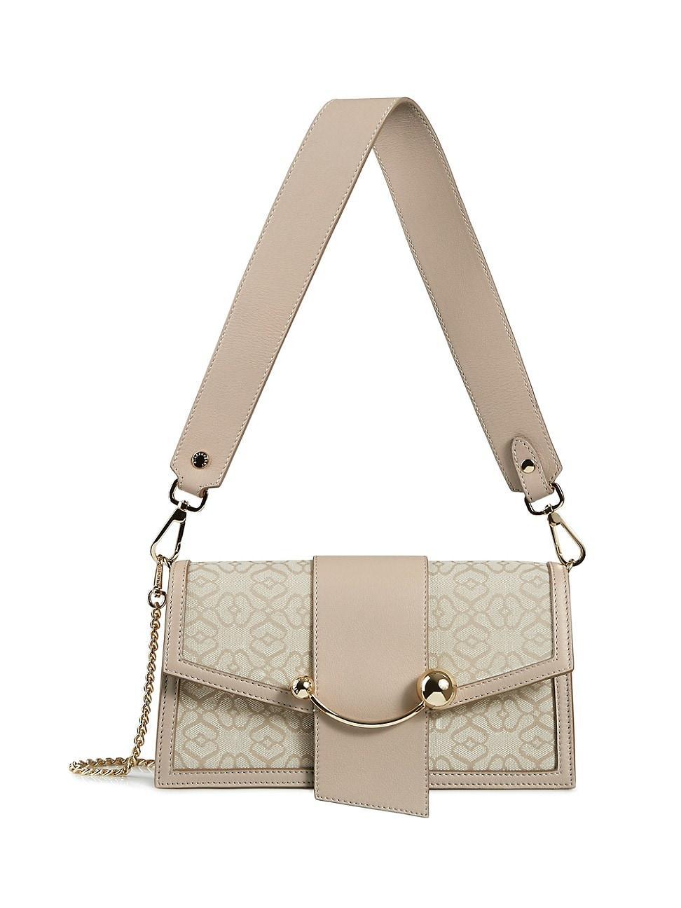 Womens Mini Crescent Monogram Leather Bag Product Image