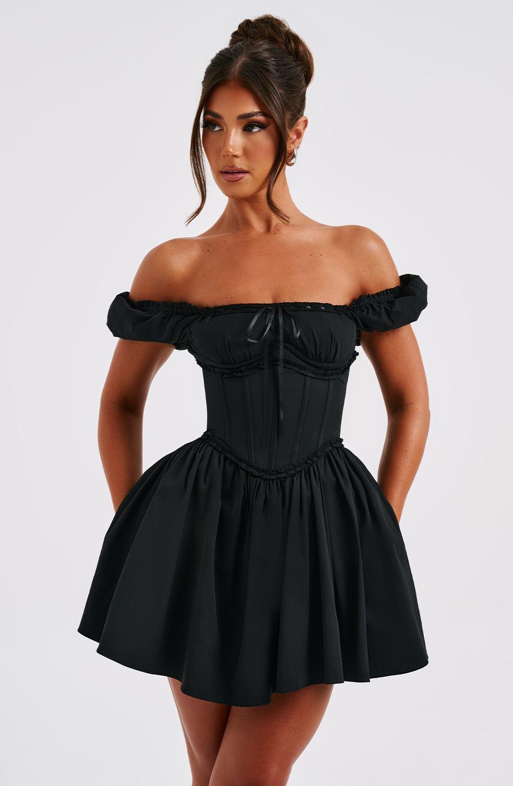 Penelope Mini Dress - Black Product Image