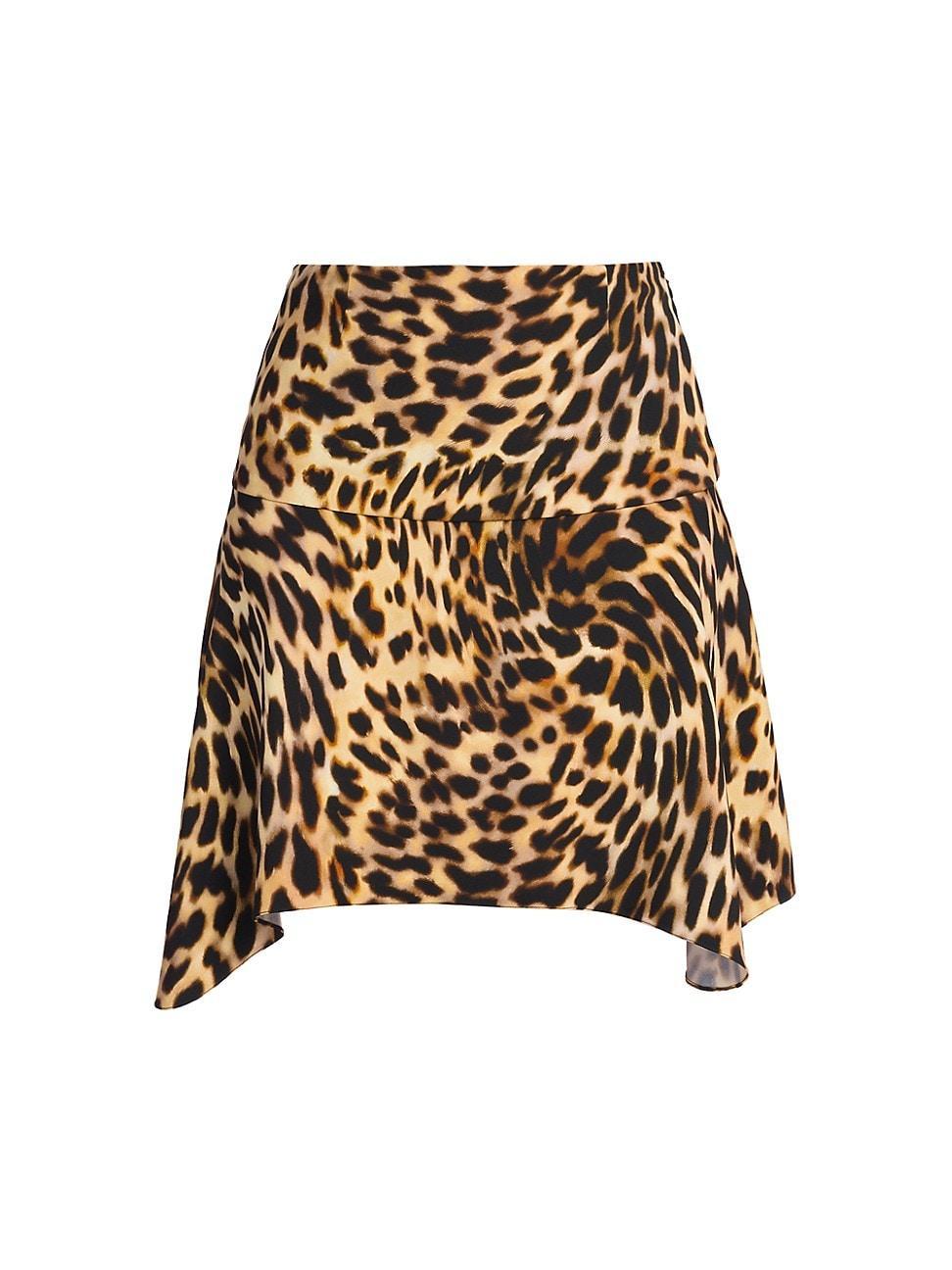 Womens Envers Cheetah-Print Miniskirt Product Image