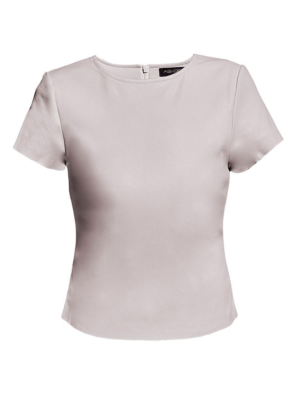 Womens Brando Stretch Leather Tee Product Image