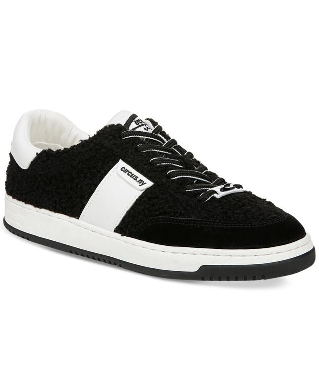 Circus Ny by Sam Edelman Womens Vance Cozy Lace-Up Court Sneakers - Black Product Image