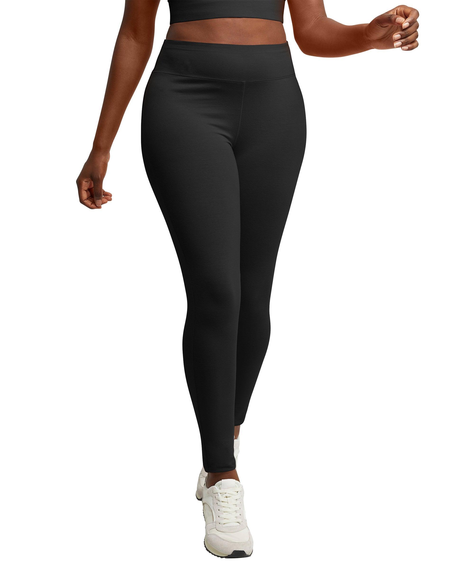 Womens Hanes Originals Stretch Jersey High-Rise Leggings Product Image