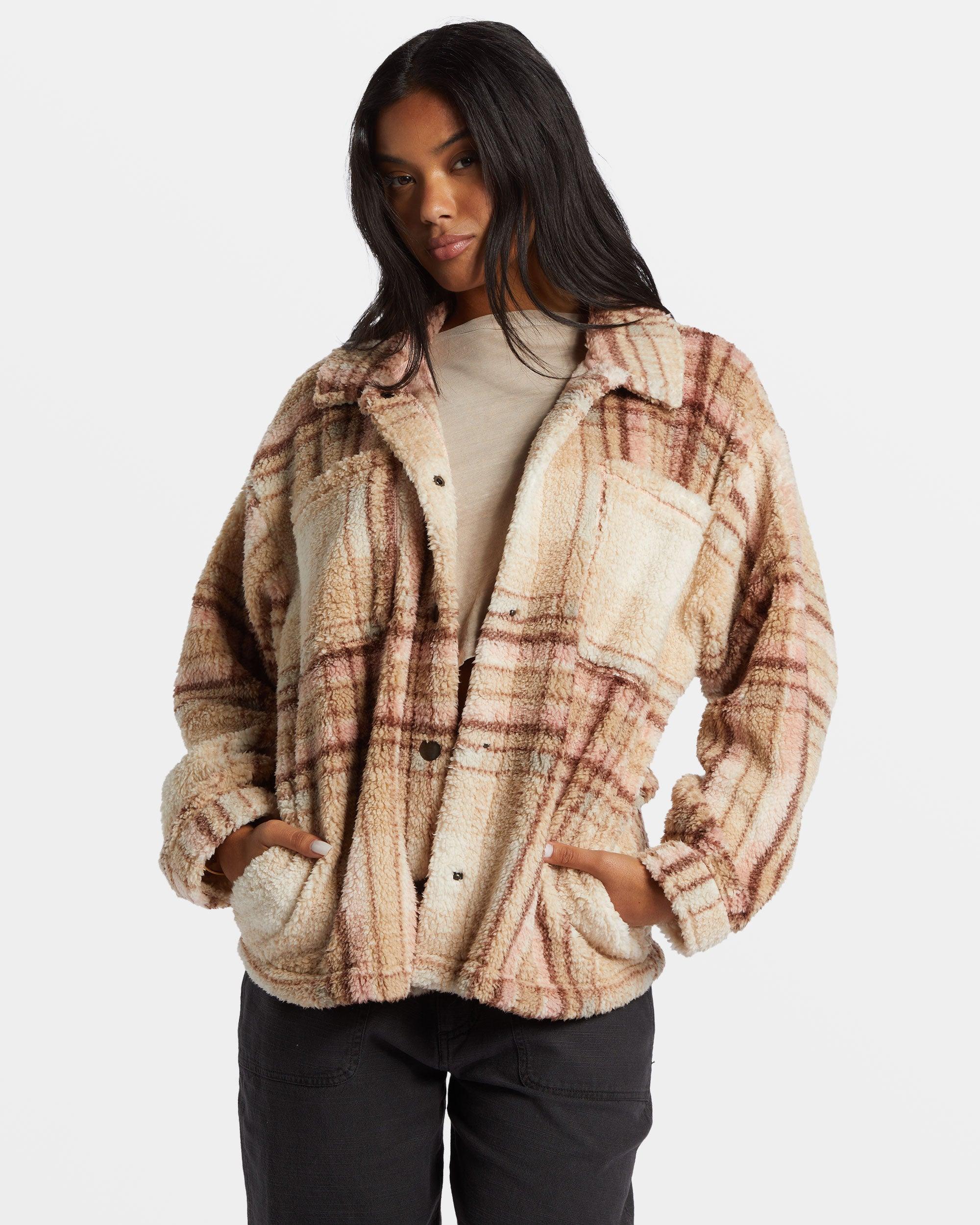 Sundown Sherpa Jacket - Dusty Peach Female Product Image