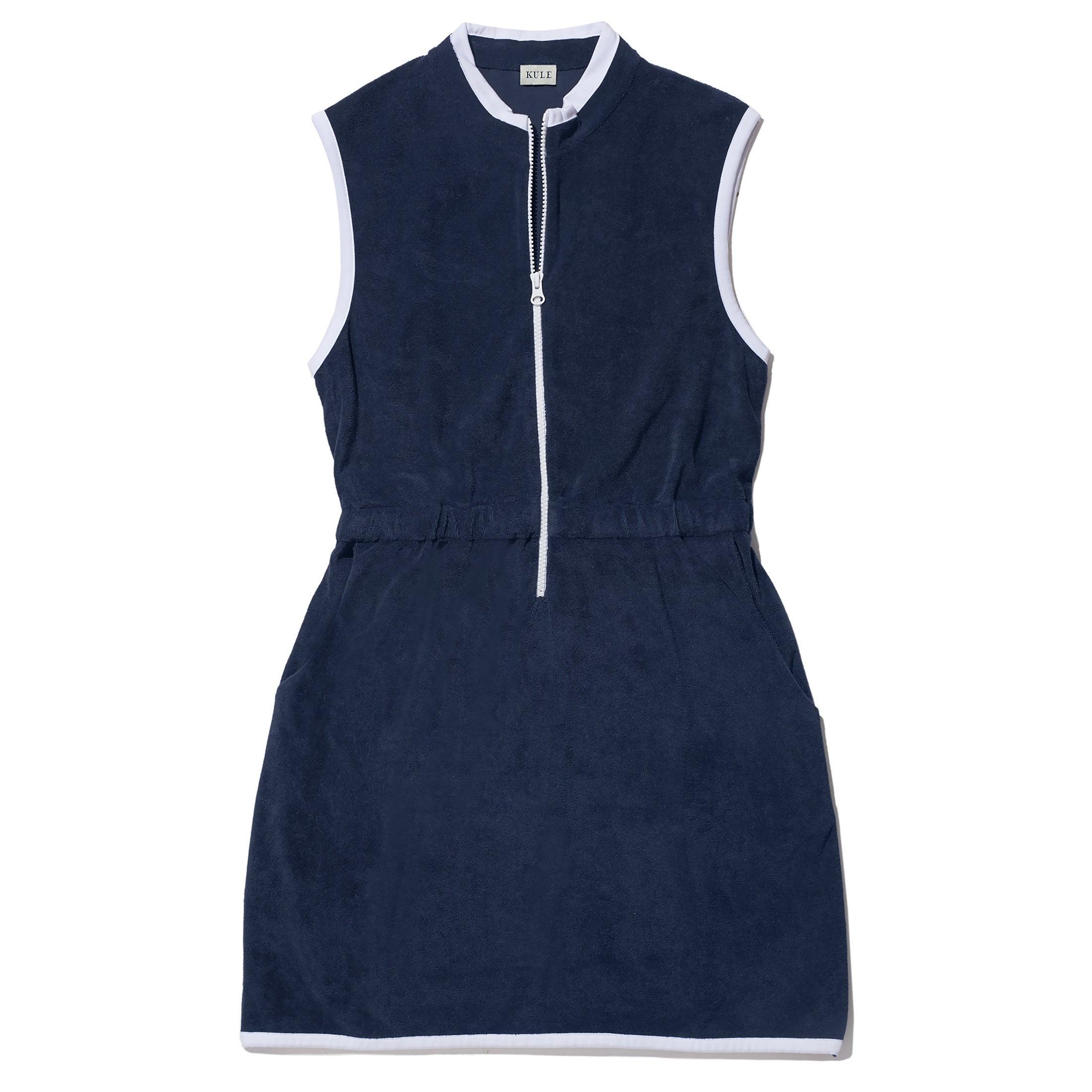 The Terry Dress - Navy Female Product Image