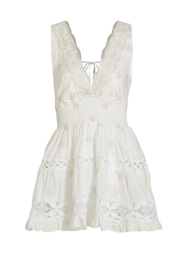 Womens Marisa Cotton Lace Flounce Dress Product Image