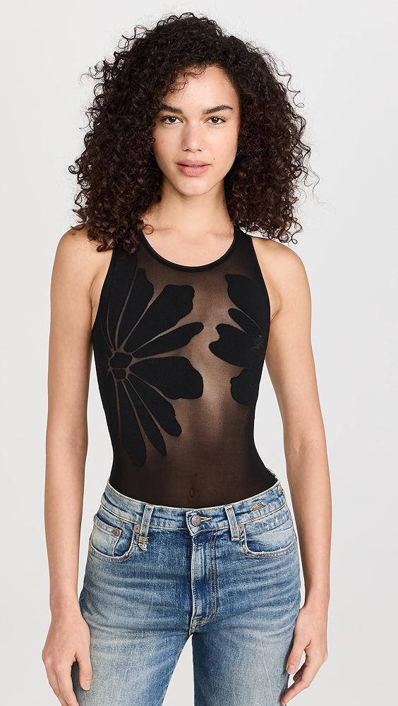 Wolford Body Tattoo Thong Bodysuit | Shopbop Product Image