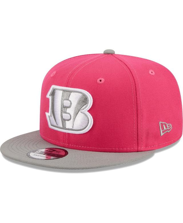 Mens New Era Pink Cincinnati Bengals 2-Tone Color Pack 9FIFTY Snapback Hat - Pink Product Image