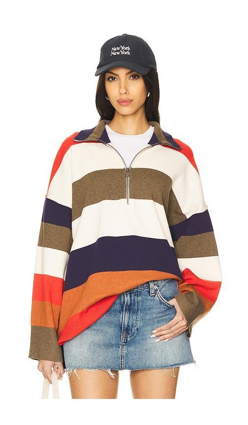 FREE PEOPLE Coastal Stripe Pullover In Multi Product Image