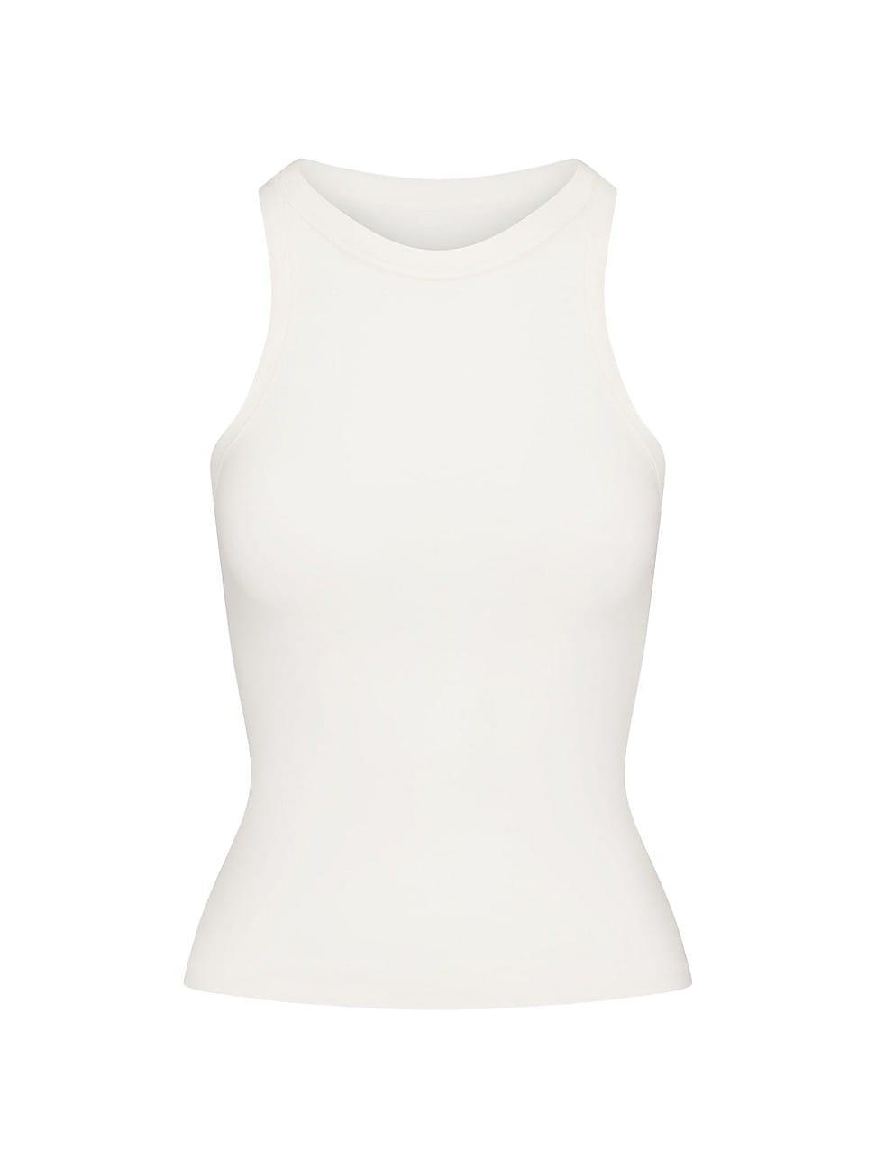 Womens Cotton Jersey Crew Neck Tank Product Image