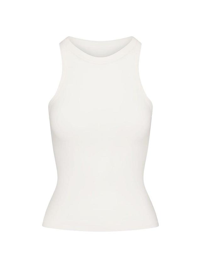 Womens Cotton Jersey Crew Neck Tank Product Image