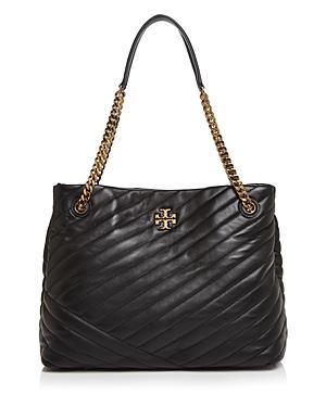 Womens Kira Leather Chevron Tote Bag Product Image