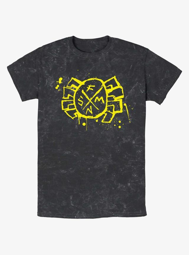 Marvel Spider-Man: Across the Spider-Verse Spider-Punk Friendly Neighborhood Spider-Man Icon Mineral Wash T-Shirt Product Image