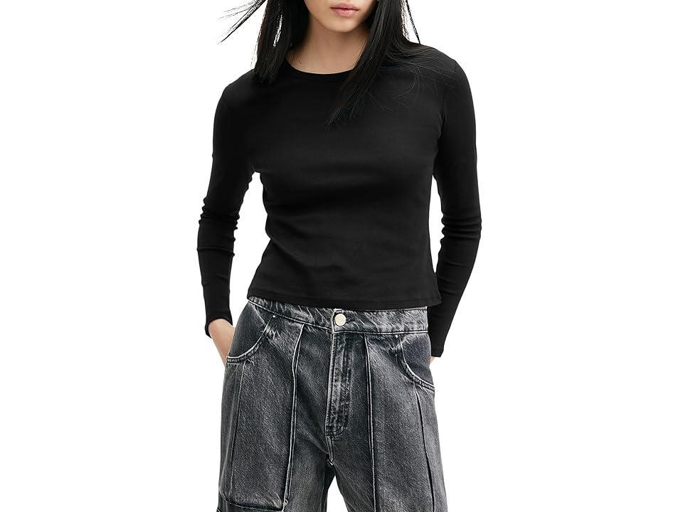 AllSaints Stevie Long Sleeve Tee Women's Clothing Product Image