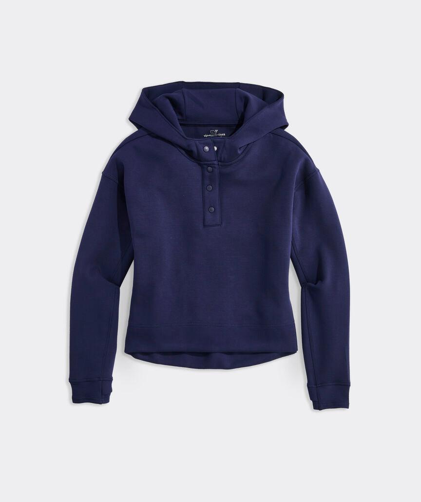 Hooded Snap-Front Pullover Product Image