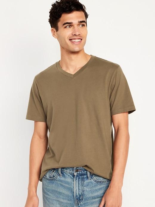 Soft-Washed V-Neck T-Shirt Product Image