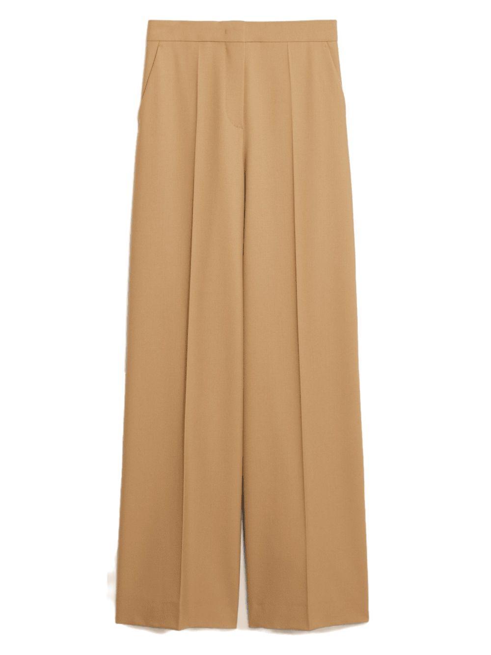 MAX MARA Linen-and-silk Pants In Beige Product Image