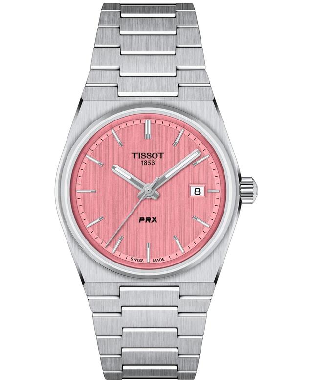 Tissot Womens Swiss Prx Stainless Steel Bracelet Watch 35mm Product Image