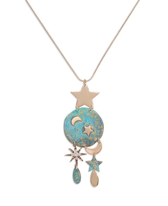 Robert Lee Morris Soho Womens Celestial Patina Pendant Necklace Product Image