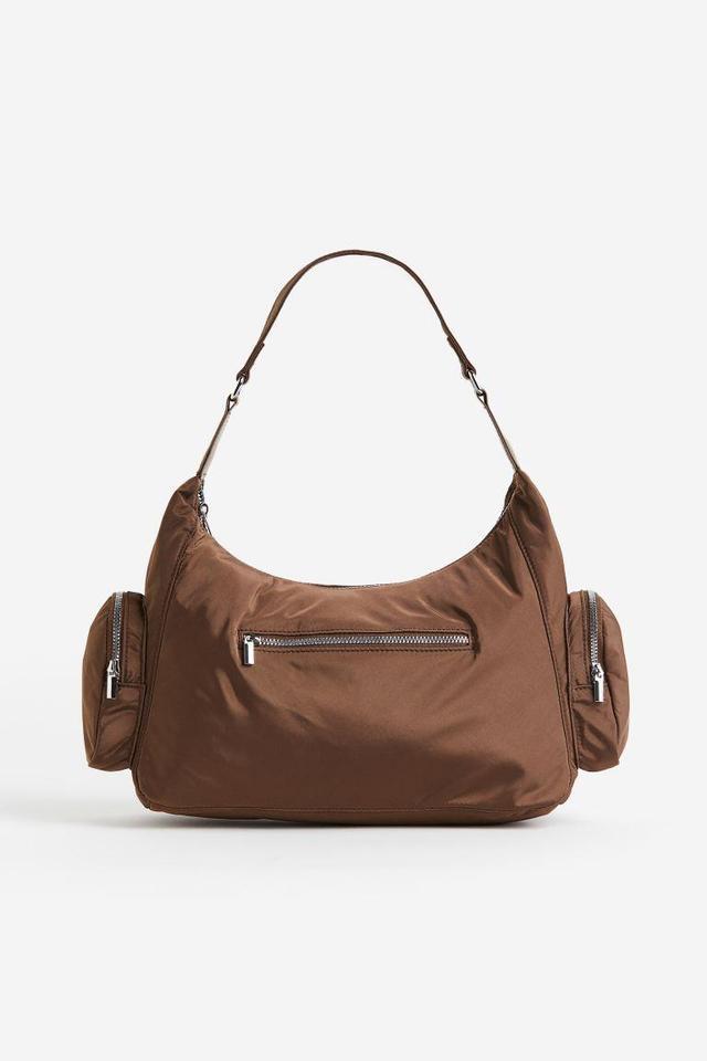 H & M - Pocket-detail Shoulder Bag - Beige Product Image