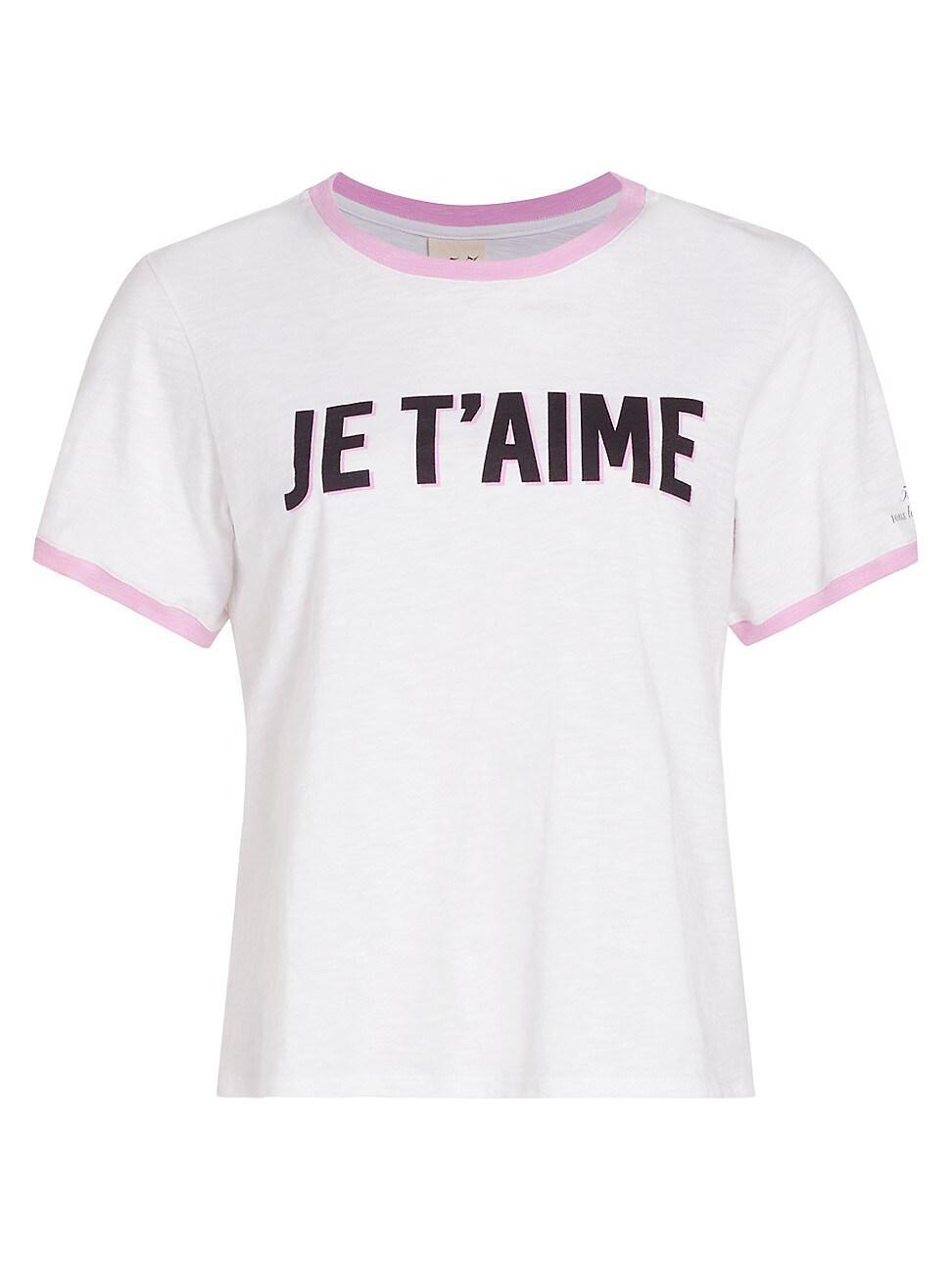 Womens Je Taime Two-Tone T-Shirt Product Image