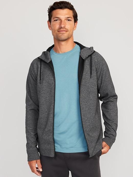 Dynamic Fleece Hidden-Pocket Zip-Front Hoodie Product Image