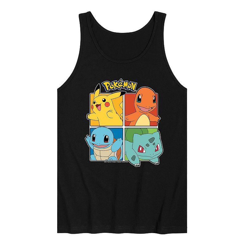 Mens Pokemon Character Squares Tank Top Product Image