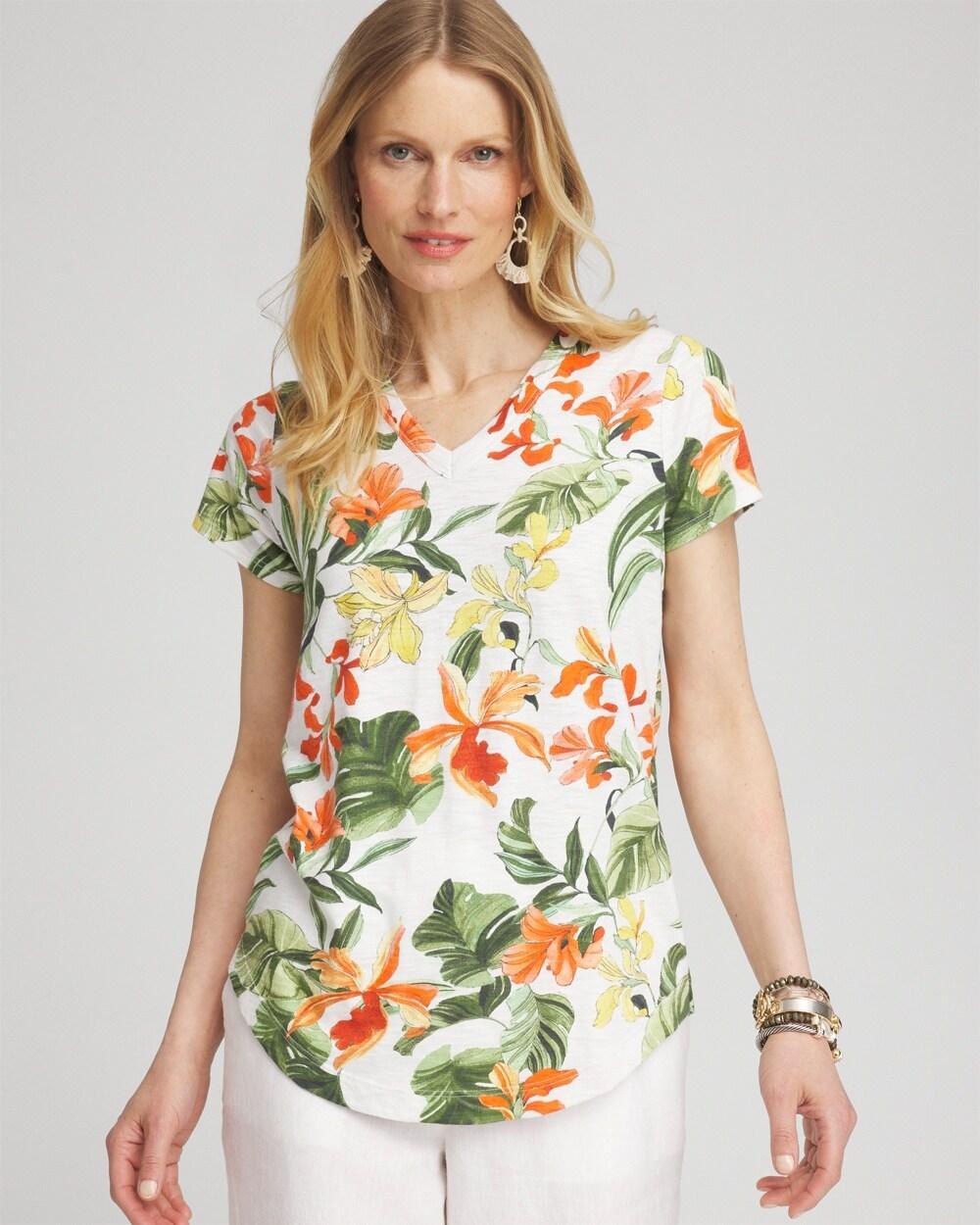 Women's Orchid Cap Sleeve Tee Product Image