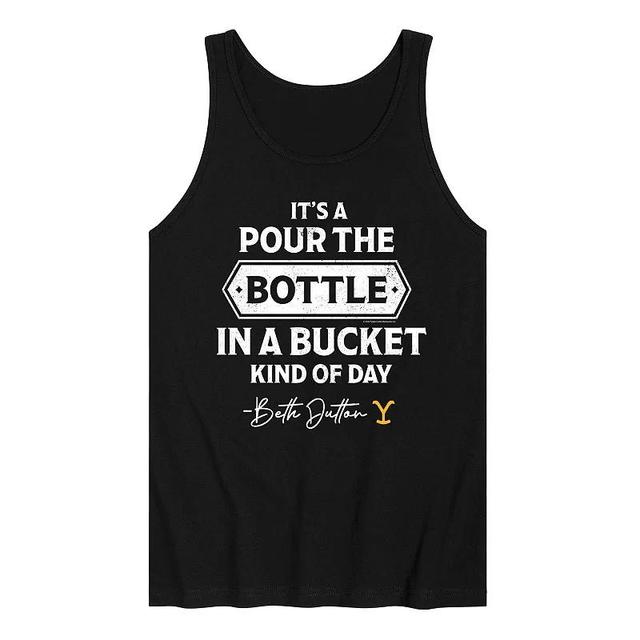 Mens Yellowstone Bottle In Bucket Tank Top Top Product Image