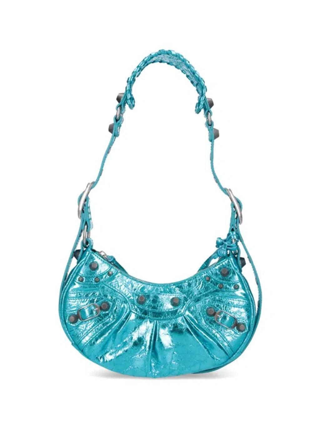 "le Cagole Xs" Shoulder Bag In Light Blue Product Image