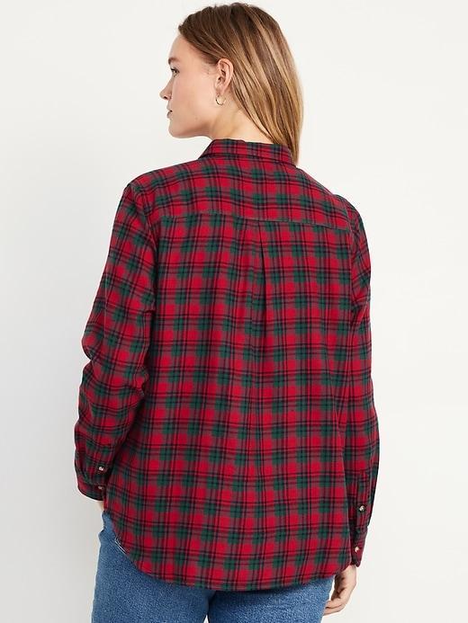 Classic Flannel Button-Down Shirt Product Image