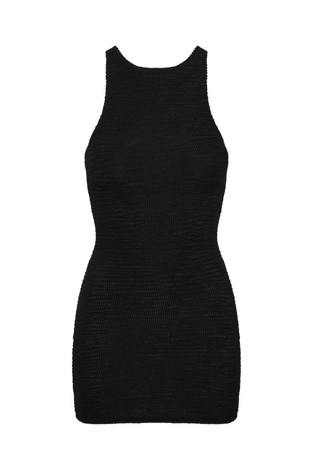 Kokomo Dress - Black Crinkle Product Image