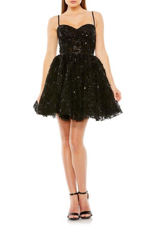 Mac Duggal Sequin Beaded Cocktail Minidress Product Image