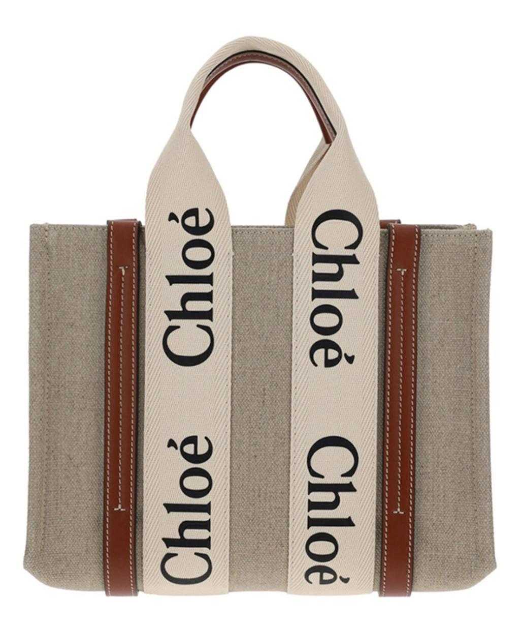 CHLOÉ Woody Handbag In Beige Product Image