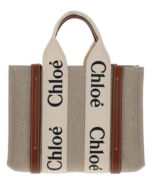 CHLOÉ Woody Handbag In Beige Product Image